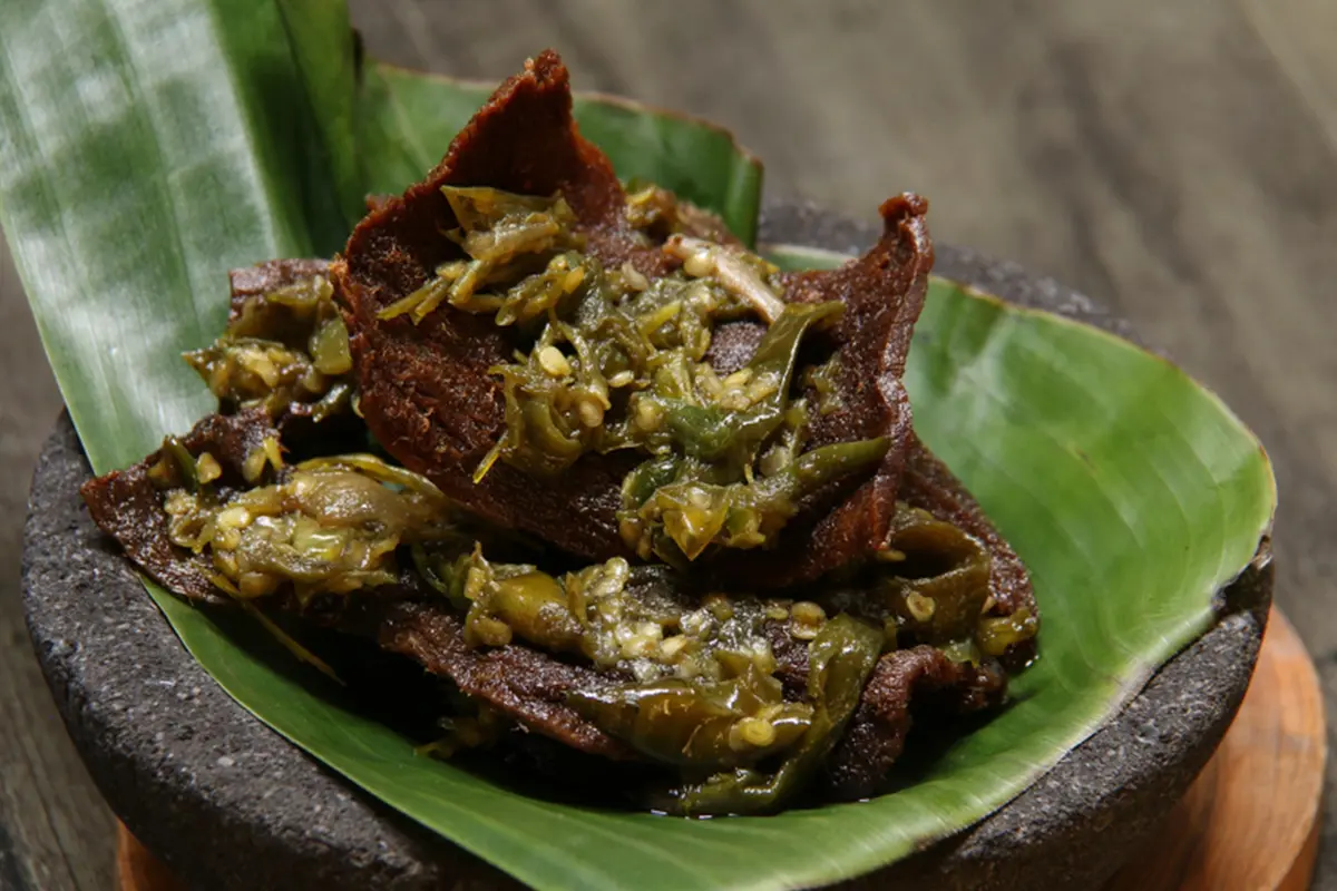 dendeng sapi cabe ijo