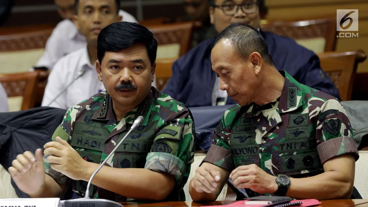 Bahas Koopsusgab, Panglima TNI Hadi Tjahjanto Rapat dengan Komisi I DPR
