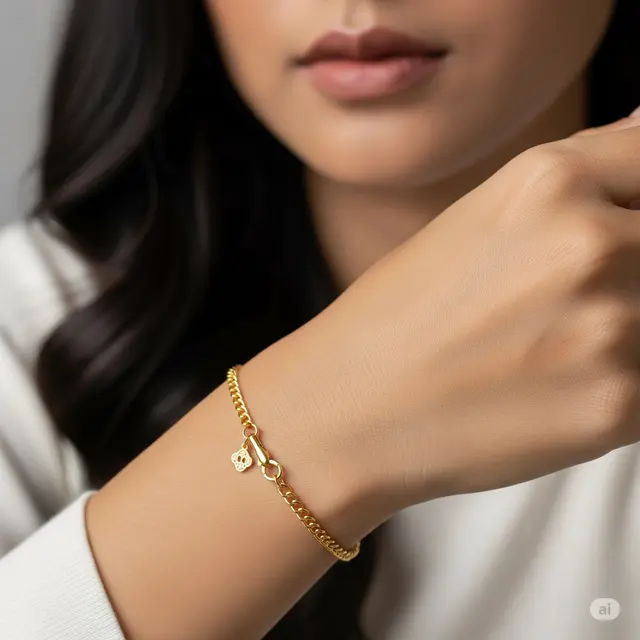 Model Gelang Dubai Simpel yang Elegan. Foto: Gemini