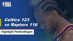 Kyrie Irving turun 41 poin dan mencetak 11 assist untuk memimpin Celtics dalam kemenangan 123-116 overtime atas Raptors, 123-116.