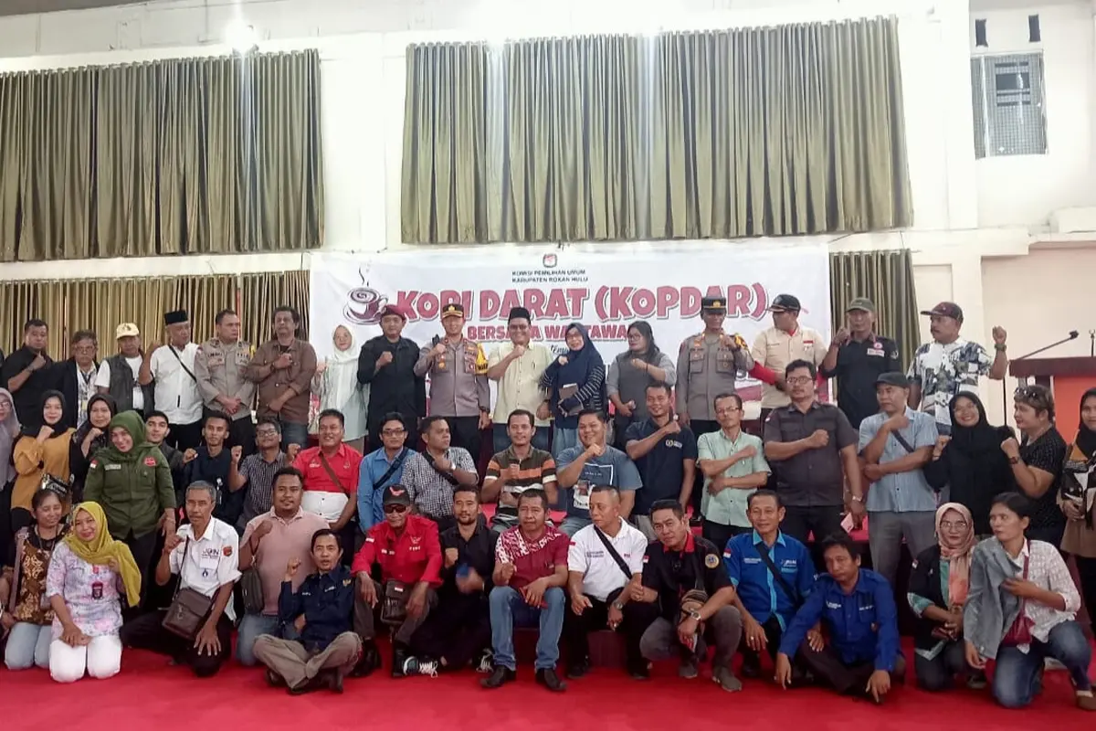 Peserta Kopdar sebagai wujud terima kasih ke berbagai pihak membuat Pilkada Rohul berjalan kondusif.