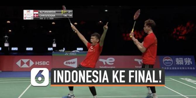 VIDEO: Bungkam Denmark 3-1, Indonesia Lolos ke Final Badminton Piala Thomas 2020