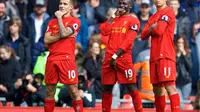 Philippe Coutinho dan Sadio Mane mengantarkan Liverpool meraih kemenangan 3-1 atas Everton pada pertandingan pekan ke-30 Premier League. (doc. Liverpool)