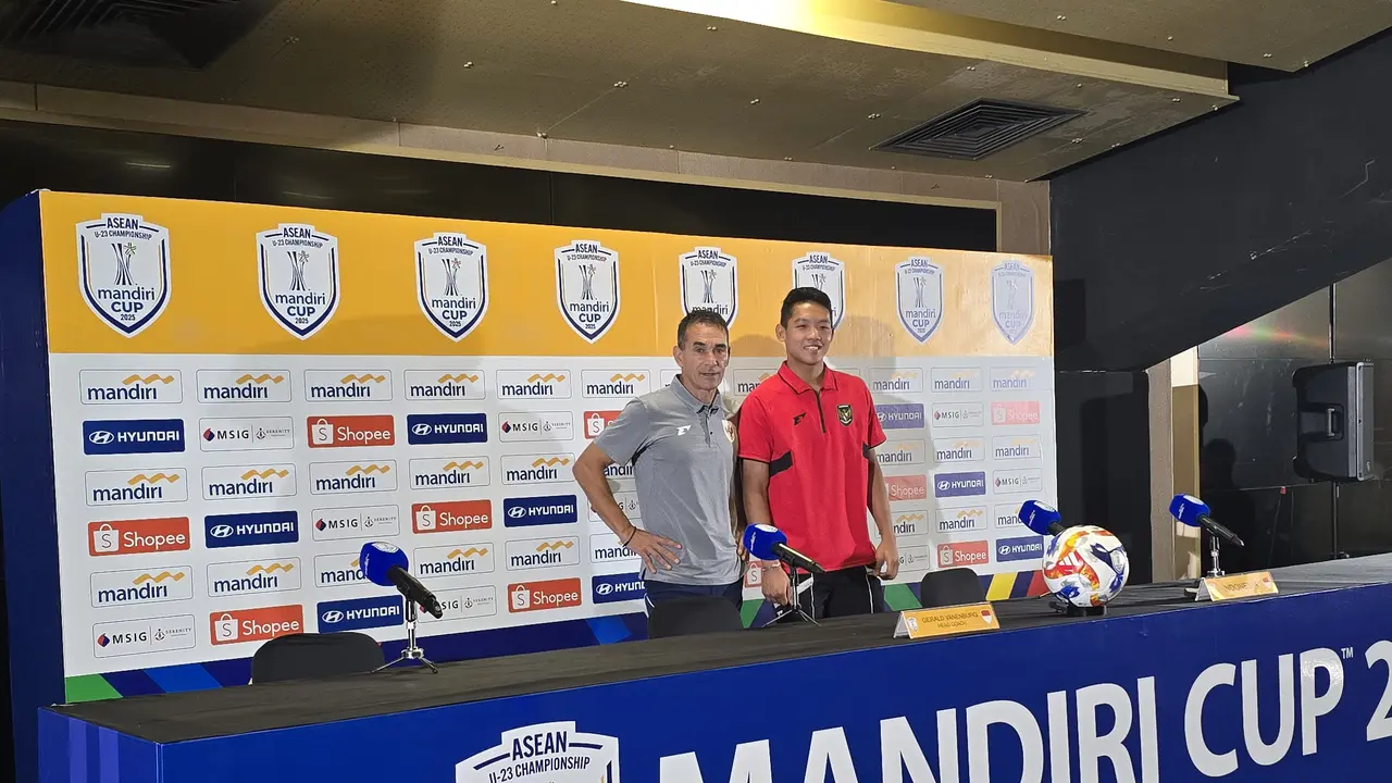 Jumpa pers timnas Indonesia jelang lawan Thailand di semifinal Piala AFF U-23 2025