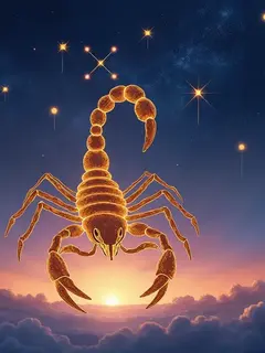 logo ramalan zodiak scorpio (sumber: AI generated)