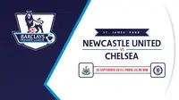 Newcastle United vs Chelsea (Liputan6.com/Yosiro)