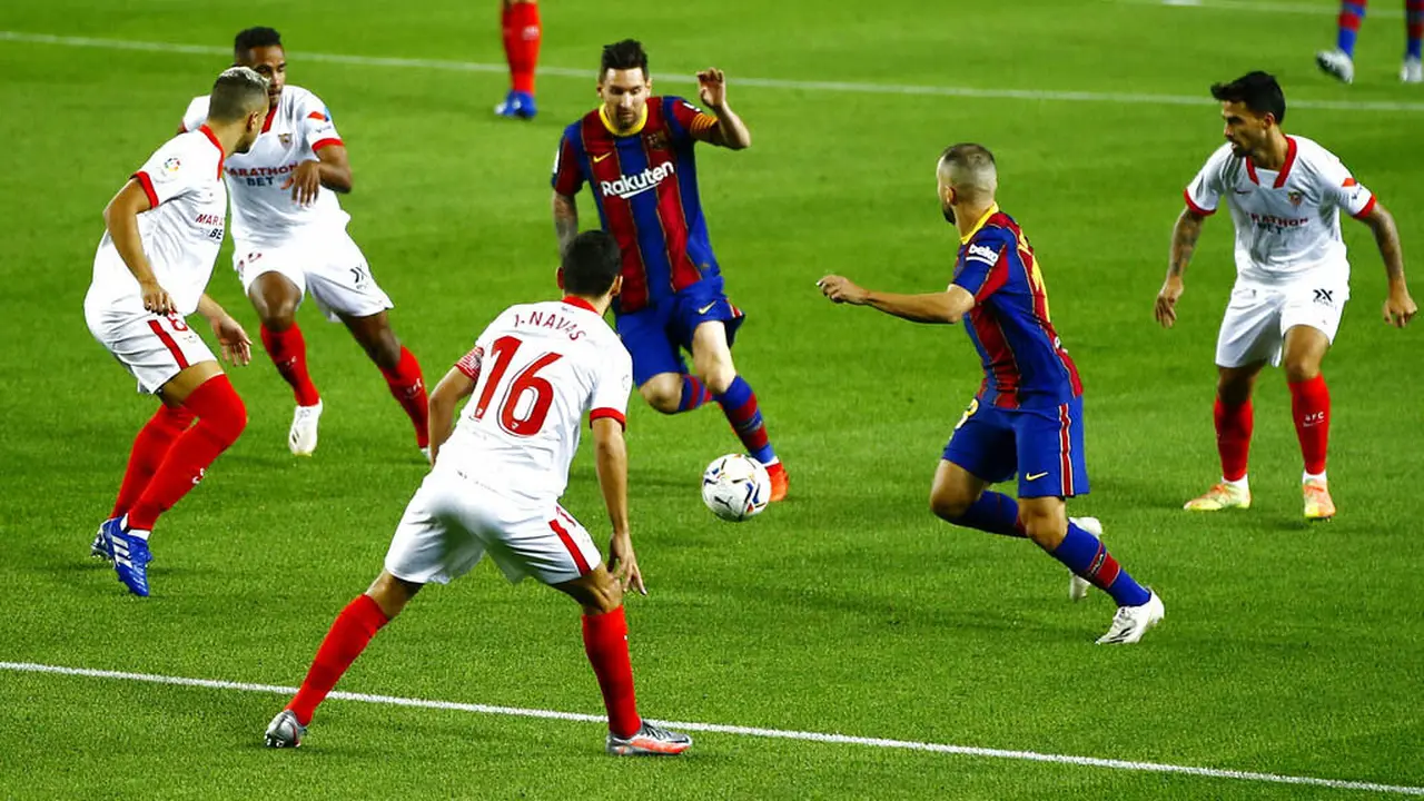 Bermain di Camp Nou, Barcelona Ditahan Imbang Sevilla