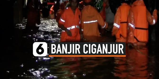 VIDEO: Tanah Longsor dan Banjir Ciganjur 1 Tewas Ratusan Orang Dievakuasi