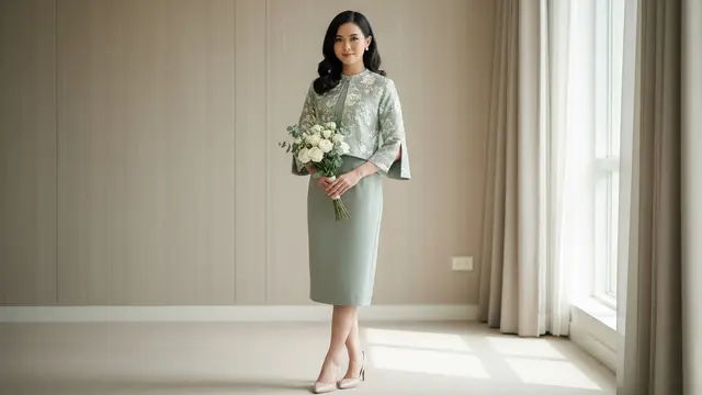 Model Baju Bridesmaid Cardigan Modern/ Ilustrasi AI