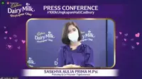 Psikolog Saskhya Aulia Putri dalam konferensi pers "Ungkapan Hati Cadbury" Rabu, 27 Januari 2021 (Liputan6.com/Komarudin)