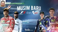 Musim baru F1 dan MotoGP (Bola.com/Dody Iryawan)