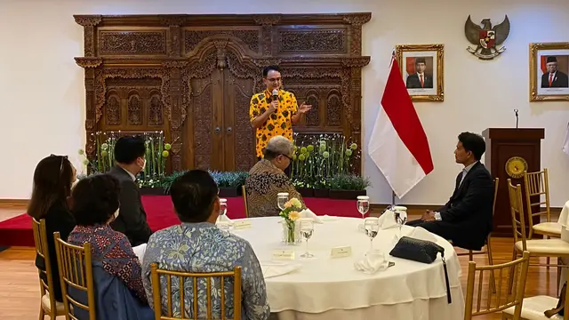 Wakil Menteri Perdagangan (Wamendag), Jerry Sambuaga saat kunjungan kerja ke Duta Besar Korea Selatan, Rabu (8/6/2022).