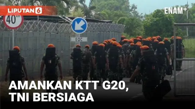 Pelaksanaan Konferensi TIngkat TInggi atau KTT G20 di Bali sudah di depan mata. TNI terus meningkatkan pengamanan termasuk menyiapkan pasukan di daerah penyangga di Banyuwangi Jawa TImur.
