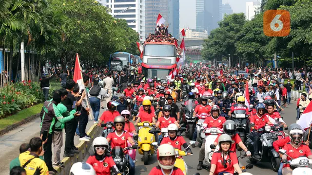 Parade Kemenangan Timnas Indonesia U-22