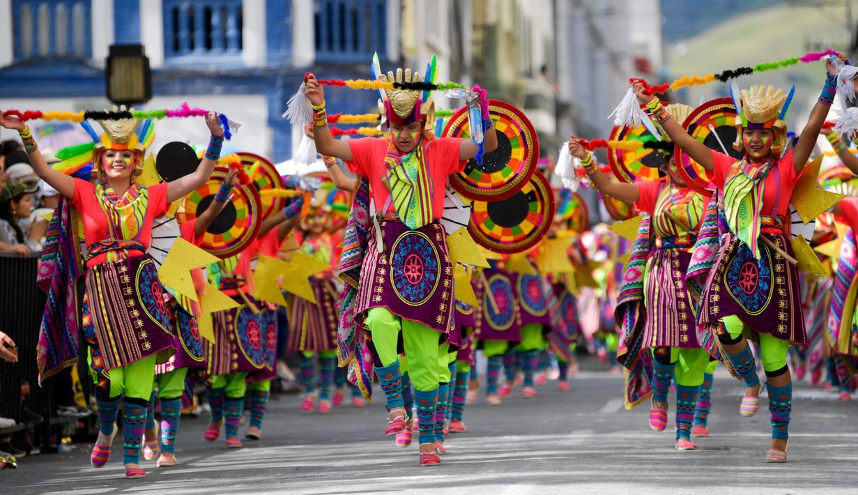 FOTO: Sukaria Karnaval Hitam dan Putih di Kolombia - Global Liputan6.com