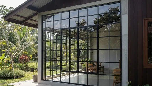 desain rumah desa dengan sentuhan industrial sederhana