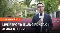 Puncak acara KTT G20 akan dibuka pada Selasa (15/11) pagi ini oleh Presiden Joko Widodo, di Nusa Dua, Bali.