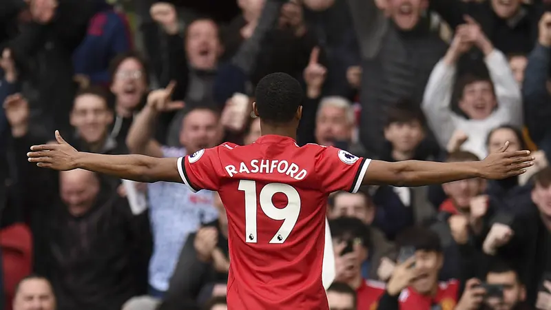 FOTO: Marcus Rashford Antar Manchester United Bungkam Liverpool