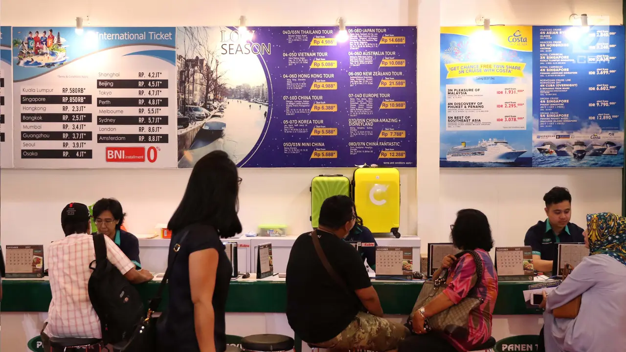 Antusias Pengunjung Saat Berburu Tiket Murah di GATF 2017