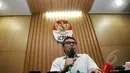 KPK menggelar konferensi pers pasca ditolaknya praperadilan Suryadharma Ali (SDA) oleh Pengadilan Negeri Jakarta Selatan, Jakarta, Rabu (8/4/2015). KPK akan memanggil SDA kembali untuk memproses kasus haji yang menimpanya (Liputan6.com/Helmi Afandi)