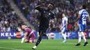 Dua gol tersebut membawa pemain Brasil itu kini mengoleksi 15 gol dan 6 assist dalam 33 laga Liga Spanyol musim ini. (AFP/Josep Lago)