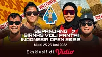 Tonton Kejuaraan Nasional Putra dan Putri Sirnas Voli Pantai 2022 Live Vidio 25-26 Juni