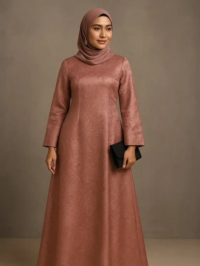 Gamis Motif untuk Tampil Mewah dan Elegan (Foto: ChatGPT)