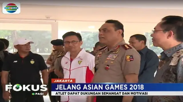 Komjen Syafruddin memberikan semangat dan motivasi agar mereka dapat beprestasi dan mengharumkan nama bangsa di perhelatan olahraga akbar tingkat Asia tersebut dengan target masuk 10 besar.