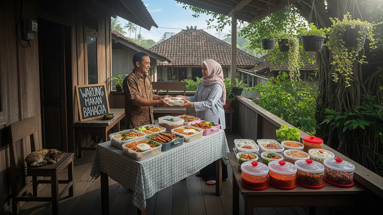Usaha dari Teras Rumah yang Cepat Punya Pelanggan Tetap Model Katering Rumah Skala Kecil