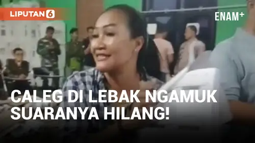 VIDEO: Suaranya Hilang, Caleg di Lebak Ngamuk!