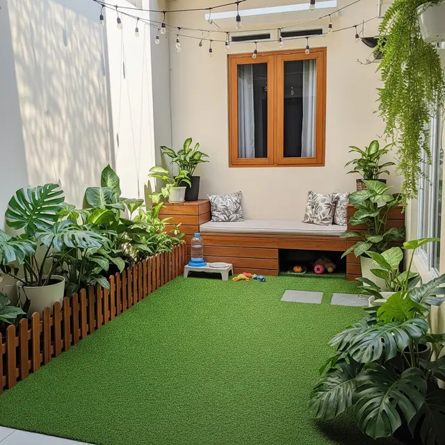 Desain Halaman Belakang Rumah Kecil yang Bisa Disulap Jadi Pet Area