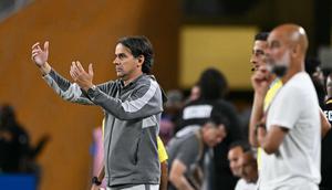Di bawah arahan pelatih barunya, Simone Inzaghi, Al Hilal bermain lebih terbuka dan menyerang. (PATRICIA DE MELO MOREIRA/AFP)
