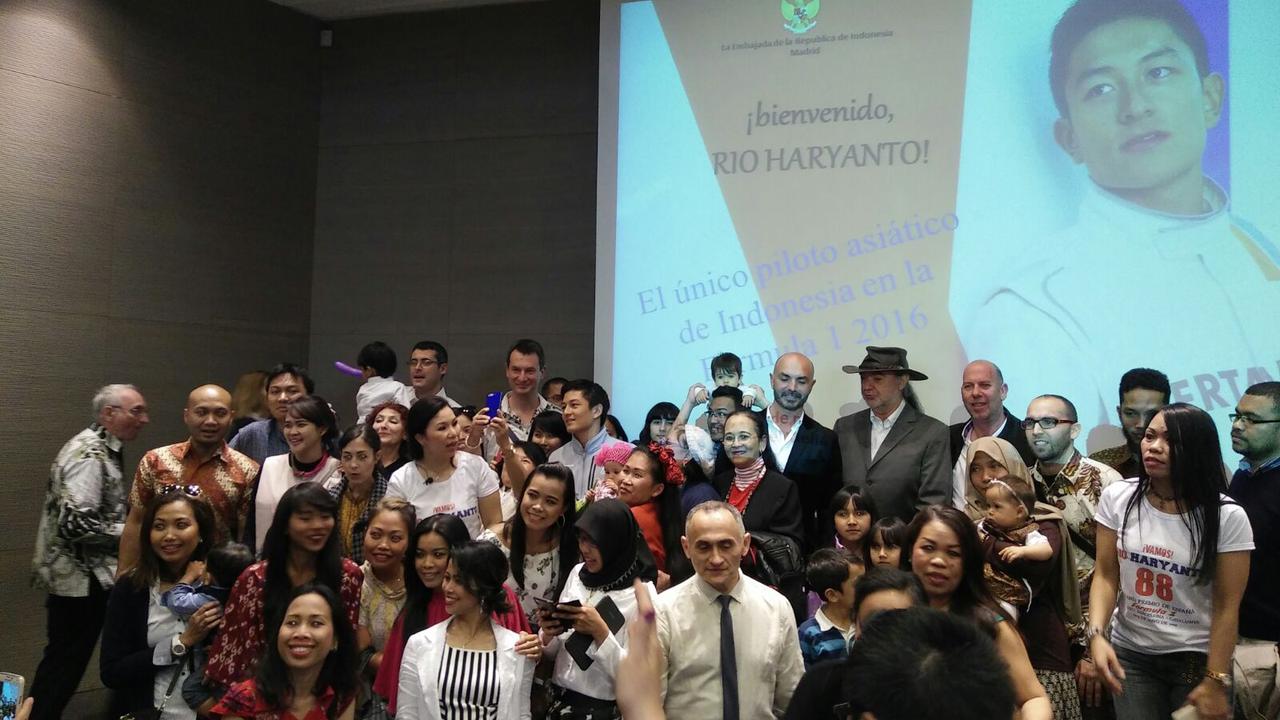 Rio Haryanto di KBRI Spanyol