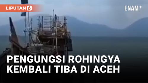 VIDEO: 184 Pengungsi Tambahan Rohingya Mendarat di Pantai Kuala Gingeng Lamnga Aceh