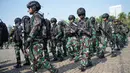 Ring 1 akan melekat kepada para VVIP, yaitu presiden dan wakil presiden serta tamu negara. Ring 2 di lokasi acara pelantikan, dan Ring 3 akan ditempatkan di luar dan sekitar lokasi pelantikan. (AP Photo/Tatan Syuflana)