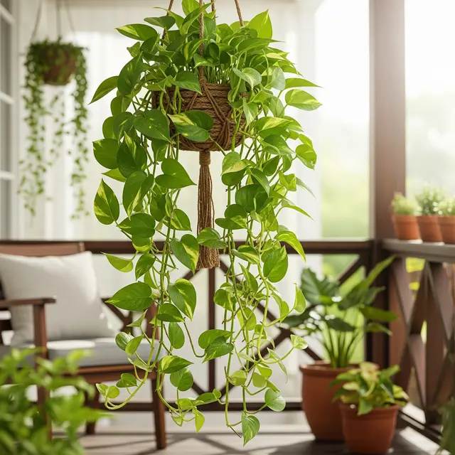 Tanaman Gantung untuk Teras Rumah (Image by Gemini AI)