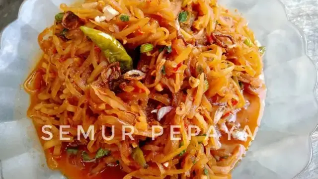 Resep semur pepaya muda. (dok. Cookpad  @cook_171018)