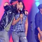 Penampilan Slank di Konser Raya 22 Tahun Indosiar. (Helmi Affandi/Liputan6.com)