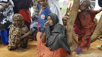 Sejumlah warga Ethiopia yang terdampak kekeringan (AP Photo/Elias Meseret)