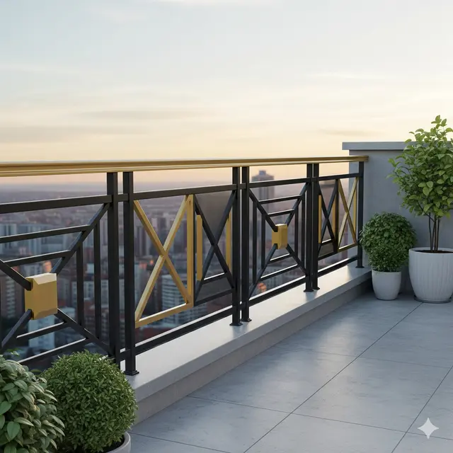 Railing Balkon Klasik Modern Terbaru (Foto: Gemini AI)