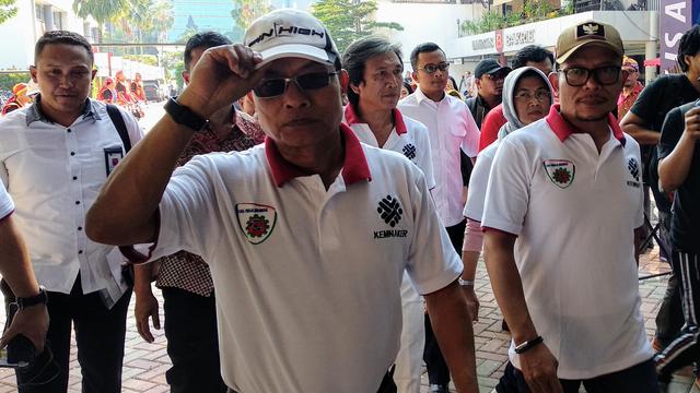 Kepala Staf Kepresidenan, Moeldoko, dan Menteri Tenaga Kerja, Hanif Dhakiri