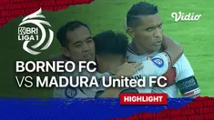 Berita video highlight pertandingan Madura United melawan Borneo FC dalam lanjutan BRI Liga 1 2021/2022 di Stadion Kapten I Wayan Dipta, Gianyar, Jumat (25/3/2022).