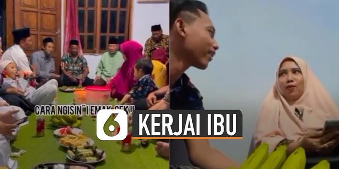 VIDEO: Jahil Banget, Pemuda Kerjai Ibunya Saat Kumpul Keluarga