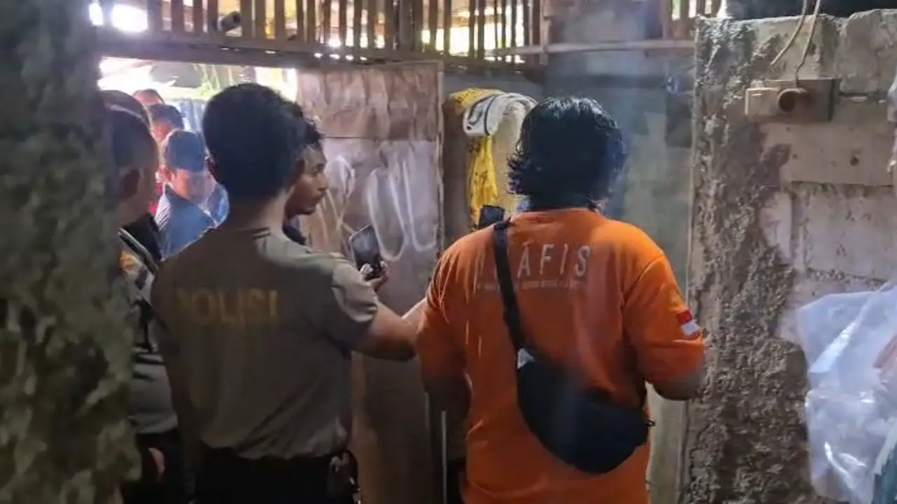Lokasi penemuan mayat di Bojonggede