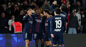 Paris Saint-Germain berhasil memetik kemenangan dalam laga lanjutan Liga Prancis 2025/2026 saat menjamu Toulouse di Parc Des Princes, Paris, Prancis, Jumat (03/04/2026) waktu setempat. (AFP/Anne-Christine Poujoulat)