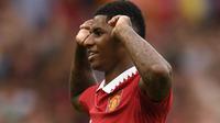Striker Manchester United atau MU Marcus Rashford. (Oli SCARFF / AFP)