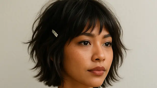 Model Rambut Bob Trap Pendek 2025/Ilustrasi gambar oleh AI