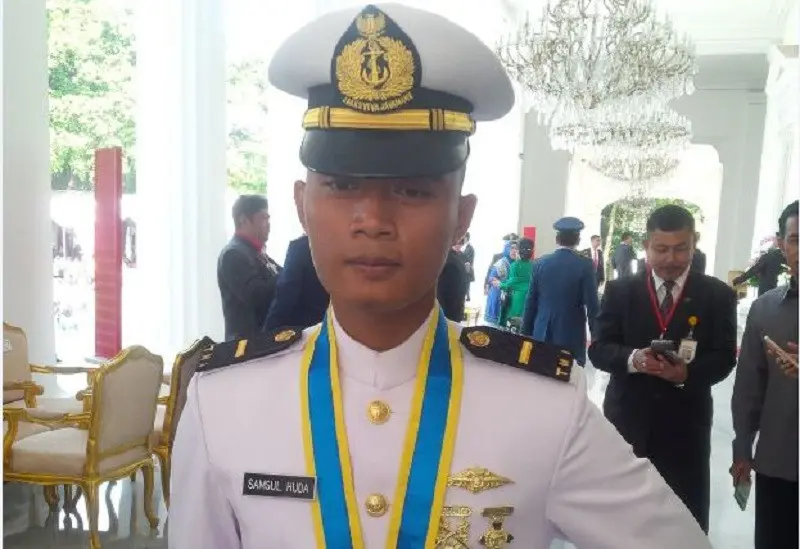  Samsul Huda merupakan lulusan terbaik dari TNI Angkatan Laut (Liputan6.com/Septian Deny)