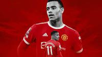 Manchester United - Ilustrasi Mason Greenwood (Bola.com/Adreanus Titus)