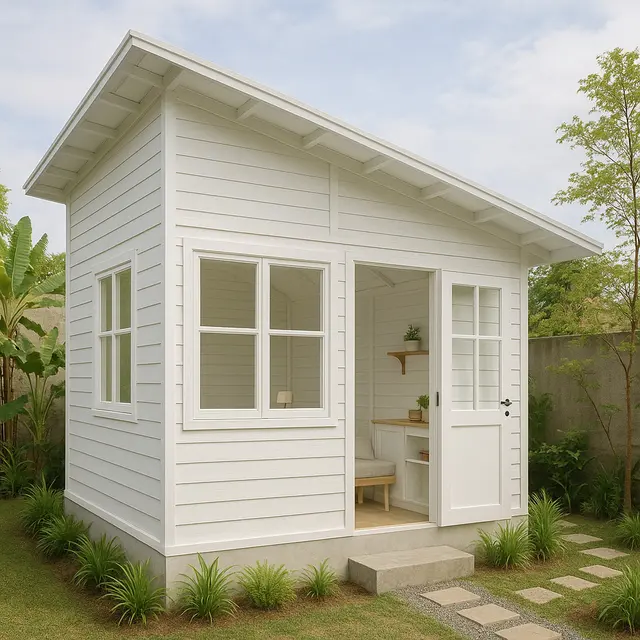 7 Model Rumah Kayu 4x6 Semi Permanen yang Nyaman, Estetik dan Hemat Biaya untuk Hunian Impian Anda
